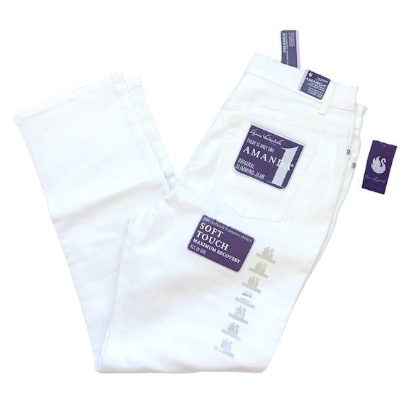 Gloria Vanderbilt Amanda Classic White Jeans Size 10 Short 29” Inseam - Picture 6 of 6